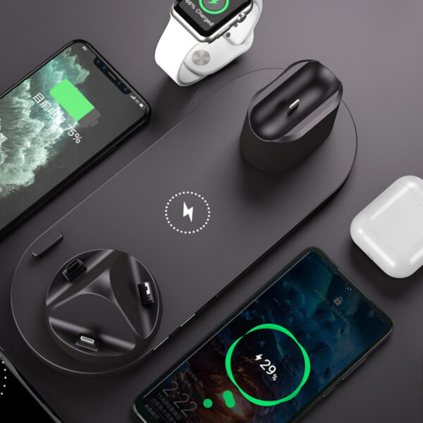 Wireless Charger For IPhone Fast Charger For Phone Fast Charging Pad For Phone Watch 6 In 1 Charging Dock Station - Image 2