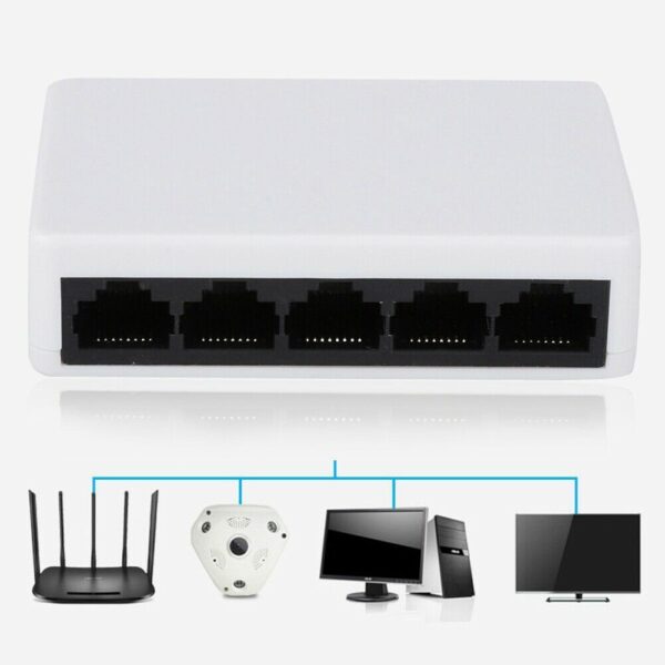 Port 100 Mbps Ethernet Switch, Ethernet Shunt Hub - Image 3