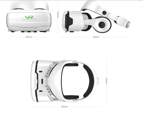 Head-mounted Adjustable HD VR Glasses With Headset - Image 6